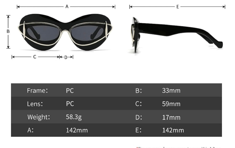 Cat eye sunglasses