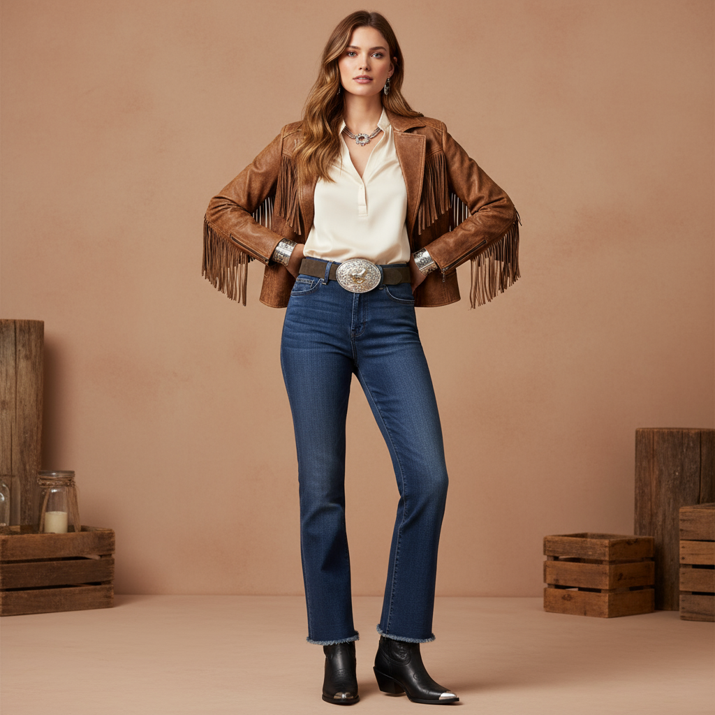 Western Large Engraved Horse
Buckle Belt