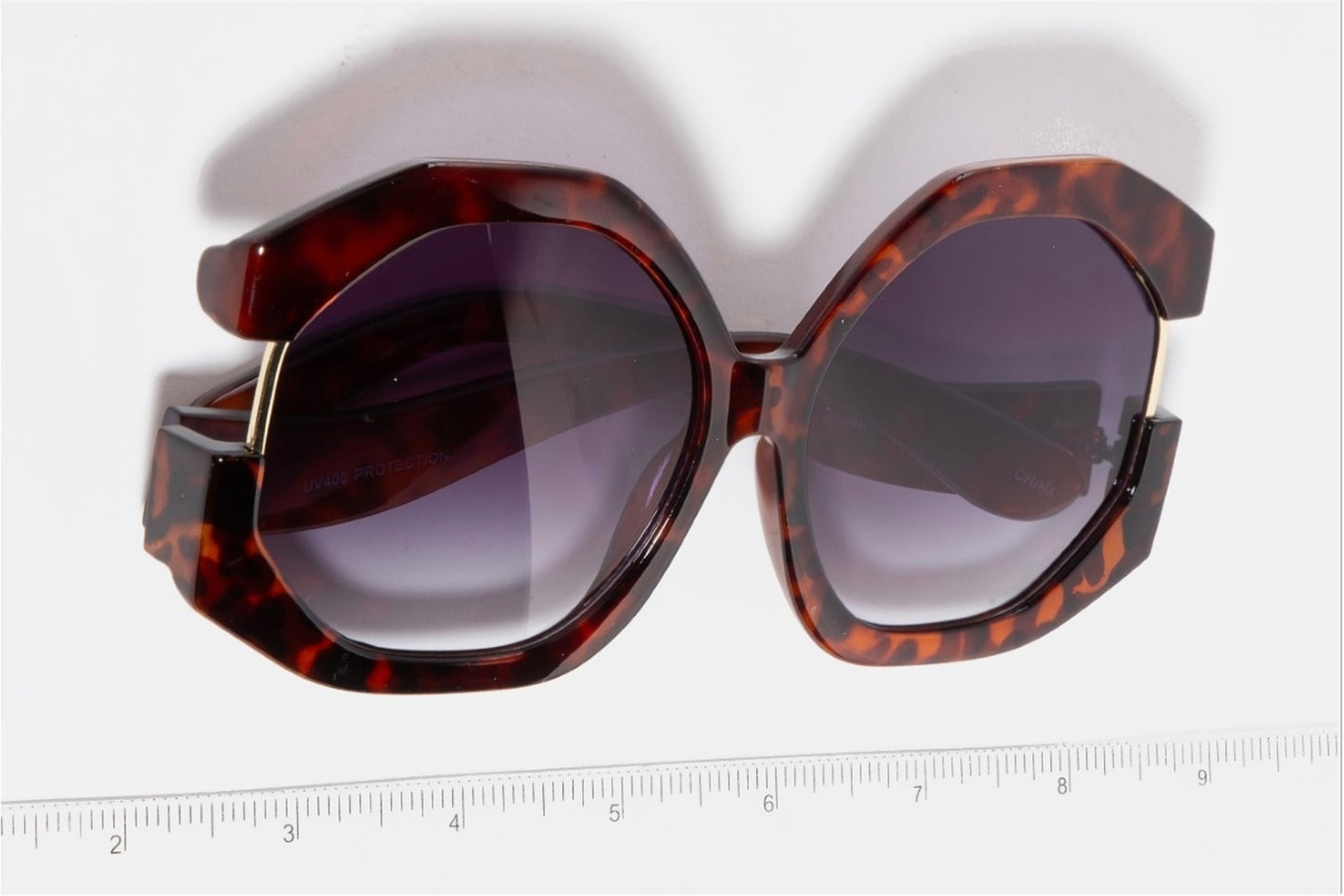 Multicolored Oversized Round Sunglasses