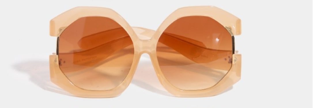 OVERSIZED ROUND EXAGGERATED Vintage Retro Style SUNGLASSES X-Large