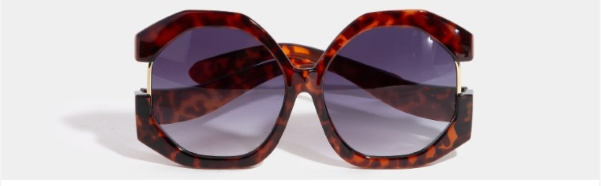 OVERSIZED ROUND EXAGGERATED Vintage Retro Style SUNGLASSES X-Large