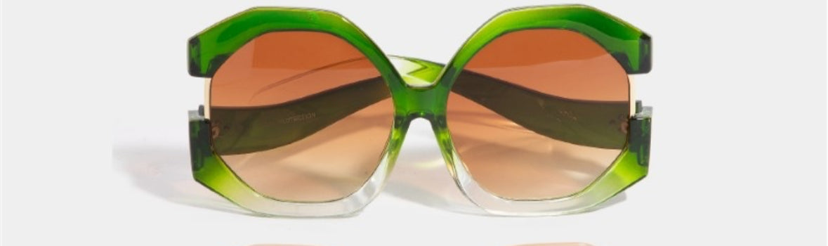 OVERSIZED ROUND EXAGGERATED Vintage Retro Style SUNGLASSES X-Large