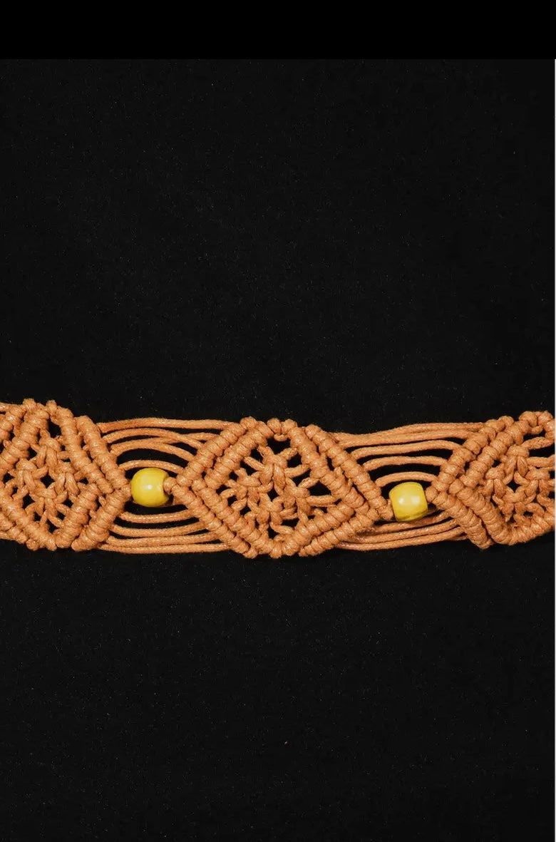 Boho Pattern Braided Belt
